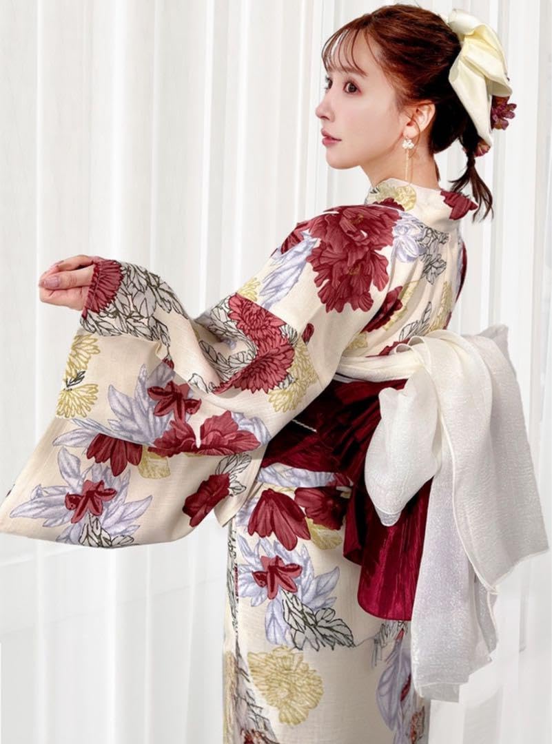浴衣 花柄 ぼかし花柄浴衣セット[gi1416] | レディースファッション通販の
